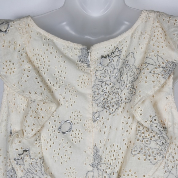 NWT Love Sam Ivory Eyelet Dress with Embroidery - Picture 6 of 8